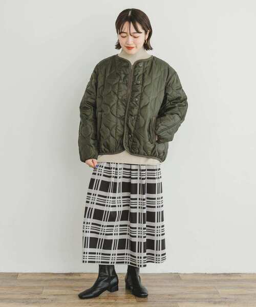 ITEMS URBANRESEARCH（アイテムズ アーバンリサーチ）の「リバーシブルチェックスカート（スカート・レディース・ブラック/グレー・FREE）」の15枚目の写真