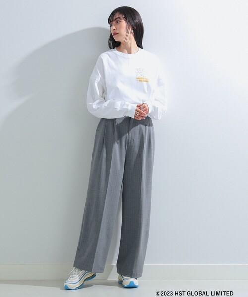 Ray BEAMS（レイビームス）の「GOOD ROCK SPEED × Ray BEAMS / 別注 ROCK ロング（Tシャツ/カットソー・レディース・ブラック/ホワイト・ONE SIZE）」の3枚目の写真