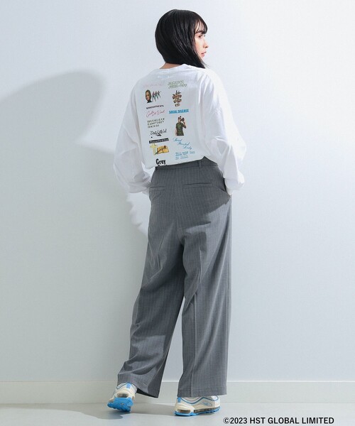 Ray BEAMS（レイビームス）の「GOOD ROCK SPEED × Ray BEAMS / 別注 ROCK ロング（Tシャツ/カットソー・レディース・ブラック/ホワイト・ONE SIZE）」の5枚目の写真