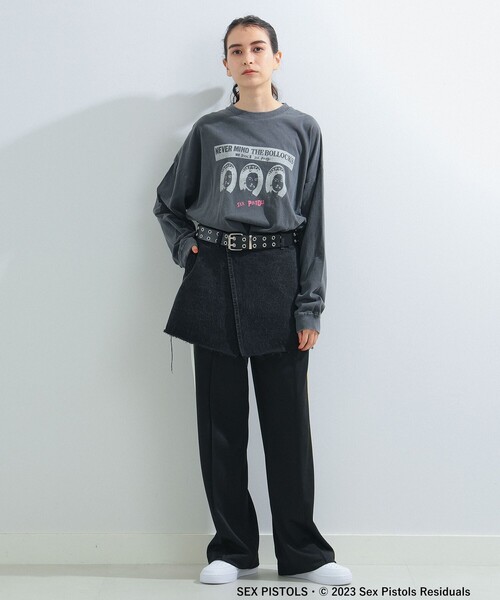 Ray BEAMS（レイビームス）の「GOOD ROCK SPEED × Ray BEAMS / 別注 ROCK ロング（Tシャツ/カットソー・レディース・ブラック/ホワイト・ONE SIZE）」の12枚目の写真