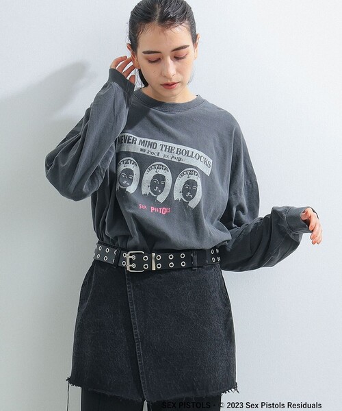 Ray BEAMS（レイビームス）の「GOOD ROCK SPEED × Ray BEAMS / 別注 ROCK ロング（Tシャツ/カットソー・レディース・ブラック/ホワイト・ONE SIZE）」の14枚目の写真