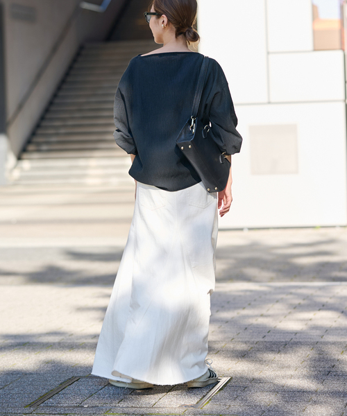 FRAMeWORK（フレームワーク）の「DENIM フレアスカート（デニムスカート・レディース・ネイビー/ホワイト系その他・36/38）」の6枚目の写真