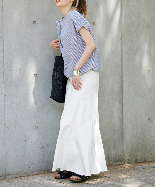 FRAMeWORK（フレームワーク）の「DENIM フレアスカート（デニムスカート・レディース・ネイビー/ホワイト系その他・36/38）」の12枚目の写真