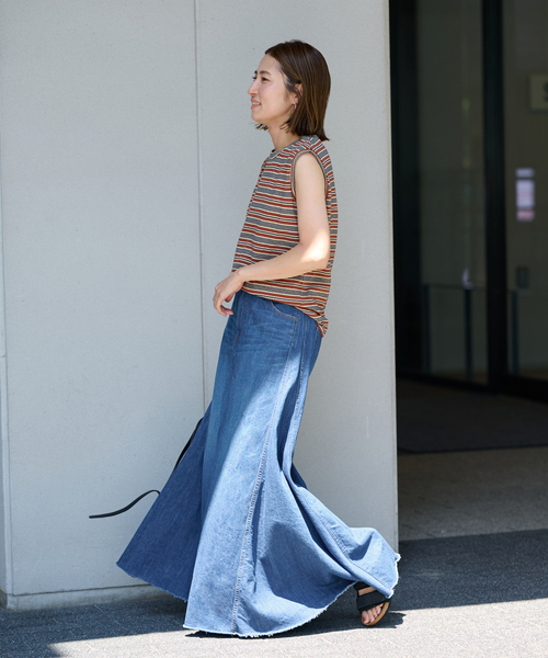 FRAMeWORK（フレームワーク）の「DENIM フレアスカート（デニムスカート・レディース・ネイビー/ホワイト系その他・36/38）」の20枚目の写真