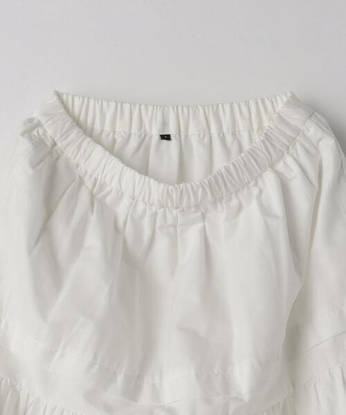 green label relaxing（グリーンレーベルリラクシング）の「TJ EMB ロングスカート 110cm-130cm（スカート・キッズ・オフホワイト・XS110/S130）」の4枚目の写真