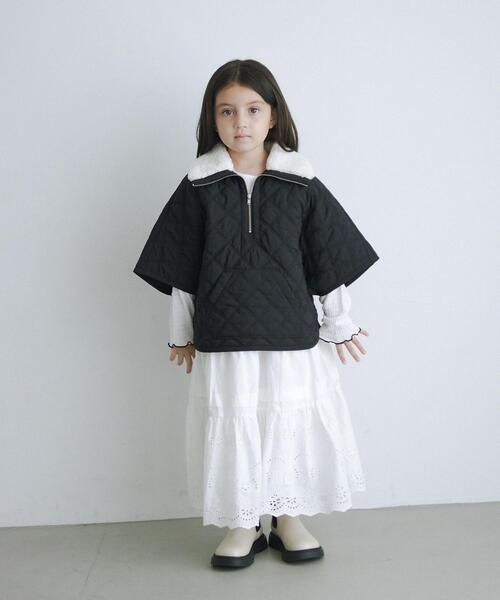 green label relaxing（グリーンレーベルリラクシング）の「TJ EMB ロングスカート 110cm-130cm（スカート・キッズ・オフホワイト・XS110/S130）」の9枚目の写真