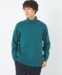 green label relaxing | クリアコットン スウェットライク ハイネック ニット(ニット/セーター)