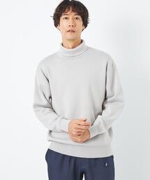 green label relaxing | クリアコットン スウェットライク ハイネック ニット(ニット/セーター)