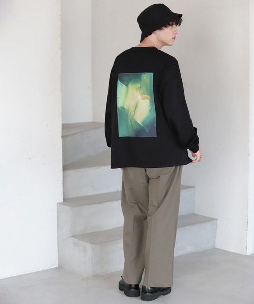 RAGEBLUE(レイジブルー)の「【Ken-kurojiro】コラボバックプリントTシャツ(Tシャツ/カットソー・メンズ・ブラック/グレー/ホワイト/グリーン系その他・MEDIUM/LARGE)」の16枚目の写真