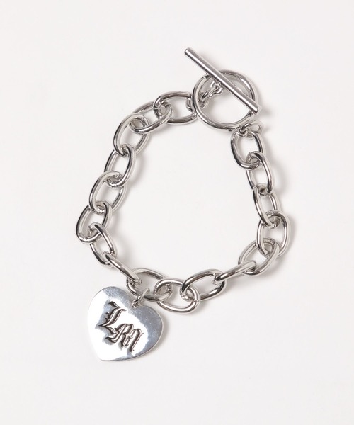 PBLIM（ページボーイリム）の「PBLIM/ゴツハートブレスレット（ブレスレット・レディース・シルバー・FREE）」の2枚目の写真