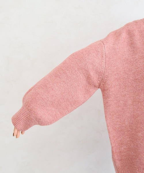 Social GIRL（ソーシャルガール）の「Vネック ニットプルオーバー（ニット/セーター・レディース・ベージュ/チャコール/オートミール/ピンク/ダークグレー/ミント/グレイッシュベージュ・FREE）」の20枚目の写真