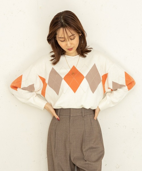 セール】トリプルイージーVネックプルオーバー/194242（ニット