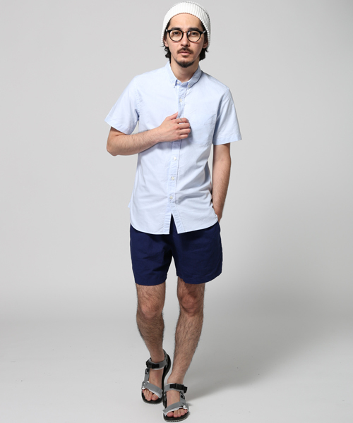JOURNAL STANDARD(ジャーナルスタンダード)の「JPN MADE OX BDハンソデシャツ ##(シャツ/ブラウス・メンズ・ホワイト/サックスブルー・MEDIUM/LARGE)」の14枚目の写真