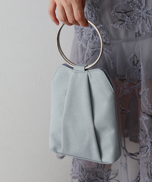 BLUEEAST(ブルーイースト)の「スパンコール / レース / ラメ2wayミニパーティーバッグ(ハンドバッグ・レディース・ベージュ/ブラック/ブラック系/ベージュ系/シルバー系/シルバー/ゴールド・FREE)」の5枚目の写真