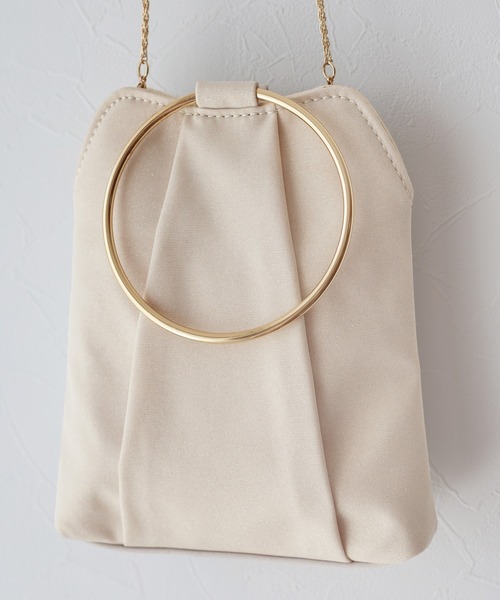 BLUEEAST(ブルーイースト)の「スパンコール / レース / ラメ2wayミニパーティーバッグ(ハンドバッグ・レディース・ベージュ/ブラック/ブラック系/ベージュ系/シルバー系/シルバー/ゴールド・FREE)」の7枚目の写真