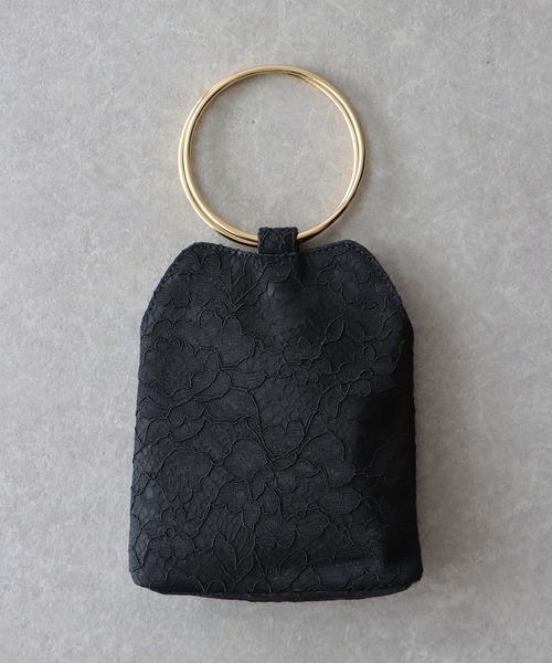 BLUEEAST(ブルーイースト)の「スパンコール / レース / ラメ2wayミニパーティーバッグ(ハンドバッグ・レディース・ベージュ/ブラック/ブラック系/ベージュ系/シルバー系/シルバー/ゴールド・FREE)」の8枚目の写真