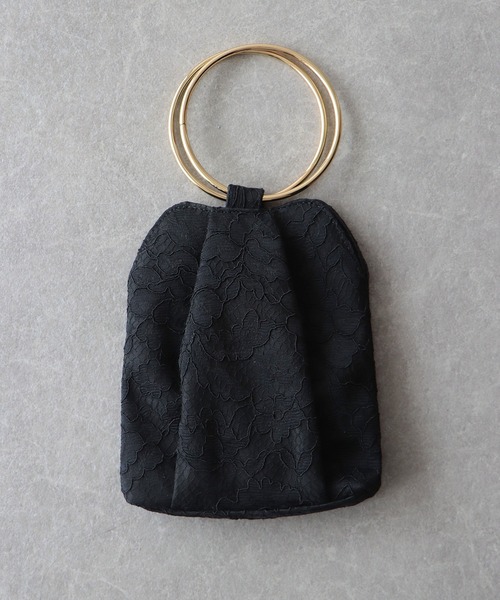 BLUEEAST(ブルーイースト)の「スパンコール / レース / ラメ2wayミニパーティーバッグ(ハンドバッグ・レディース・ベージュ/ブラック/ブラック系/ベージュ系/シルバー系/シルバー/ゴールド・FREE)」の12枚目の写真