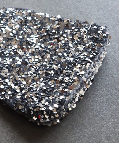 BLUEEAST(ブルーイースト)の「スパンコール / レース / ラメ2wayミニパーティーバッグ(ハンドバッグ・レディース・ベージュ/ブラック/ブラック系/ベージュ系/シルバー系/シルバー/ゴールド・FREE)」の22枚目の写真