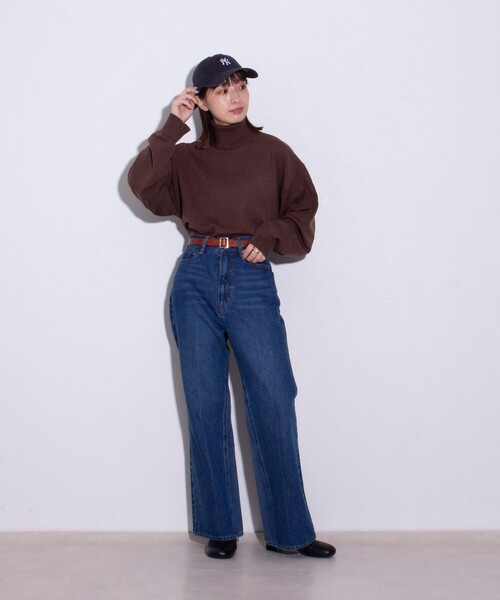 GLOSTER（グロスター）の「【限定展開】【GLOSTER/グロスター】ハイゲージ タートルネックニット（ニット/セーター・メンズ・ブルー/ブラウン/アイボリー/ブラック・M/L/XL）」の17枚目の写真