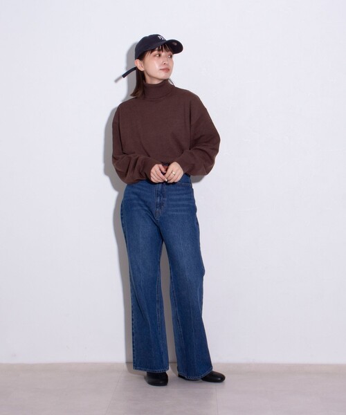GLOSTER（グロスター）の「【限定展開】【GLOSTER/グロスター】ハイゲージ タートルネックニット（ニット/セーター・メンズ・ブルー/ブラウン/アイボリー/ブラック・M/L/XL）」の19枚目の写真
