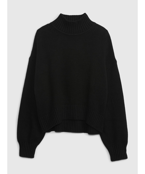 GAP(ギャップ)の「CashSoft カシミヤタッチ モックネックセーター (キッズ)(ニット/セーター・キッズ・ナチュラル/ブラック・S/XXL/L/M/XL/XS)」の1枚目の写真