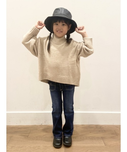 GAP(ギャップ)の「CashSoft カシミヤタッチ モックネックセーター (キッズ)(ニット/セーター・キッズ・ナチュラル/ブラック・S/XXL/L/M/XL/XS)」の5枚目の写真