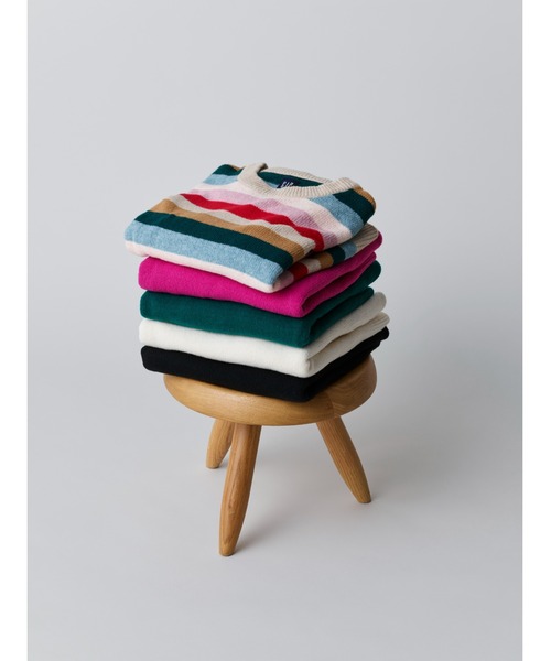 GAP(ギャップ)の「CashSoft カシミヤタッチ モックネックセーター (キッズ)(ニット/セーター・キッズ・ナチュラル/ブラック・S/XXL/L/M/XL/XS)」の7枚目の写真