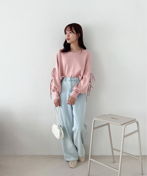 Olu.(オルドット)の「ストレートワイドデニムパンツ(デニムパンツ・レディース・ブルー・0/1)」の9枚目の写真