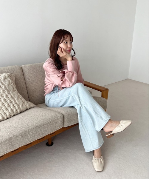 Olu.(オルドット)の「ストレートワイドデニムパンツ(デニムパンツ・レディース・ブルー・0/1)」の10枚目の写真