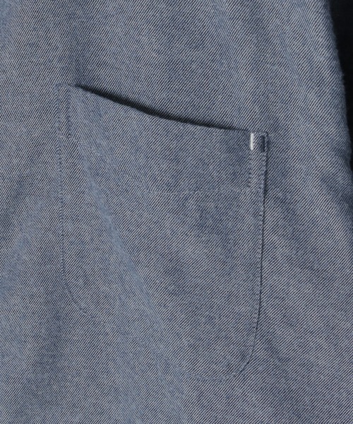 ikka(イッカ)の「イージーケアフランネル無地シャツ(シャツ/ブラウス・メンズ・グレー/ホワイト/ワイン/ネイビー・L/M/S/XL)」の11枚目の写真