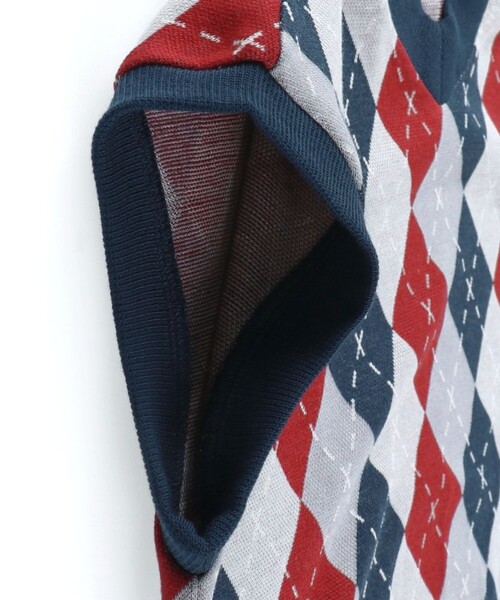 BRANSHES(ブランシェス)の「【おそろい】アーガイルジャガードベスト(ベスト・キッズ・ネイビー/ブラック・S/XL/L/M)」の8枚目の写真