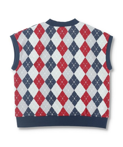 BRANSHES(ブランシェス)の「【おそろい】アーガイルジャガードベスト(ベスト・キッズ・ネイビー/ブラック・S/XL/L/M)」の11枚目の写真