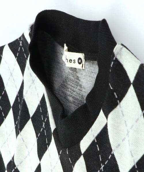 BRANSHES(ブランシェス)の「【おそろい】アーガイルジャガードベスト(ベスト・キッズ・ネイビー/ブラック・S/XL/L/M)」の17枚目の写真