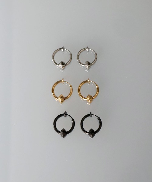 4INT.(フォイント)の「モチーフ フープイヤリング / サージカルステンレス316L (金属アレルギー対応)(イヤリング・メンズ・B/J/M/F/L/H/C/A/D/E/G/I/O/K/N・FREE)」の12枚目の写真