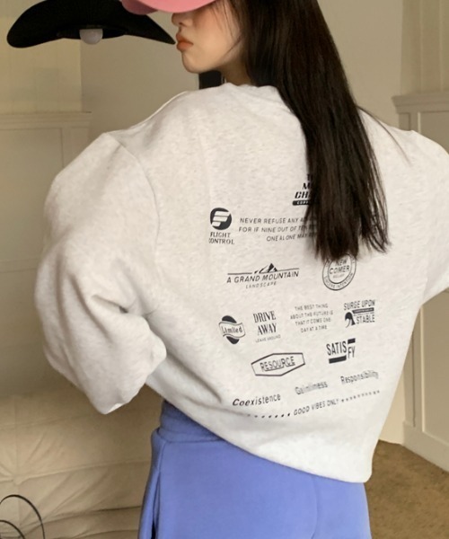 Vipoa(ヴィポア)の「バックデザインオーバースウェット(スウェット・レディース・グレー・FREE)」の21枚目の写真