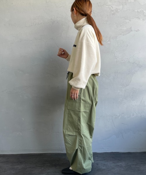 THOUSAND MILE（サウザンドマイル）の「[THOUSAND MILE/サウザンド マイル] ニットフリース タートルネックプルオーバー（ニット/セーター・レディース・ブラック/オフホワイト/ベージュ・F）」の11枚目の写真