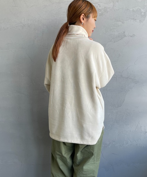 THOUSAND MILE/サウザンド マイル] ニットフリース タートルネックプル