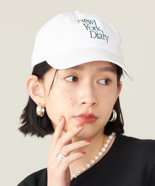SHIPS（シップス）の「SHIPS NINE CASE:New York Diary キャップ◇（キャップ・レディース・ベージュ/ネイビー/ピンク/ワイン/ホワイト・ONE SIZE）」の18枚目の写真