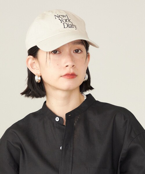 SHIPS（シップス）の「SHIPS NINE CASE:New York Diary キャップ◇（キャップ・レディース・ベージュ/ネイビー/ピンク/ワイン/ホワイト・ONE SIZE）」の22枚目の写真