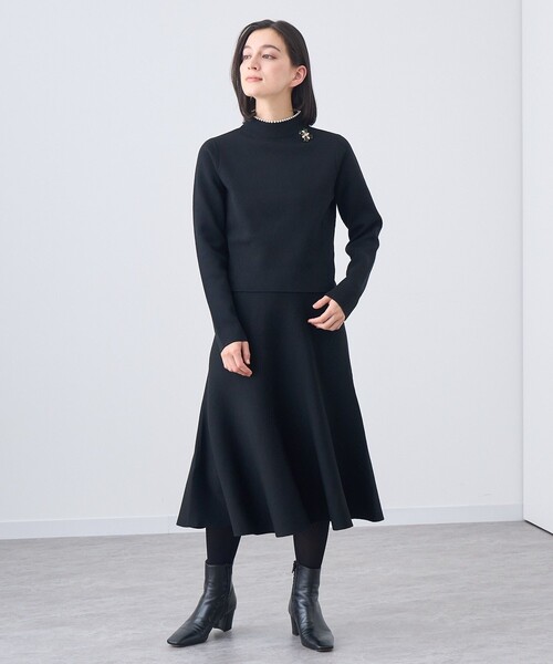 セール】【セットアップ対応商品】ファインメリノフレアニット