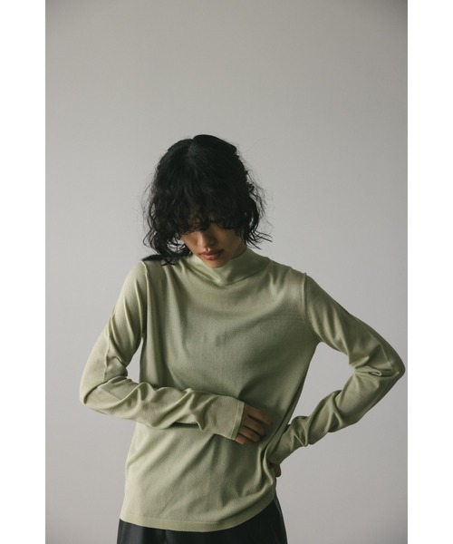 STYLEMIXER（スタイルミキサー）の「バックストリングニット（ニット/セーター・レディース・グリーン/ネイビー/アイボリー/ブラック・FREE）」の21枚目の写真