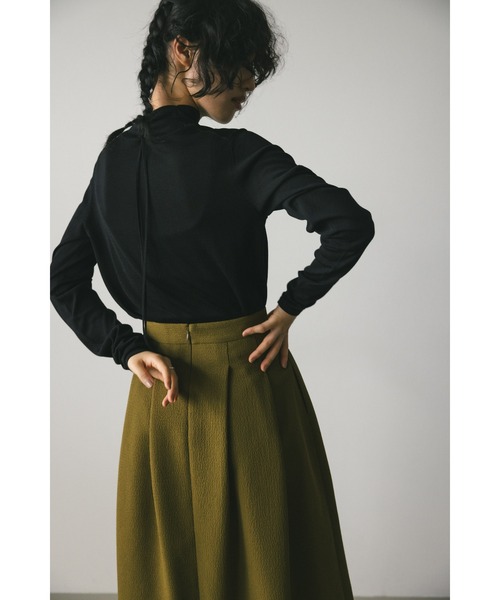 STYLEMIXER（スタイルミキサー）の「バックストリングニット（ニット/セーター・レディース・グリーン/ネイビー/アイボリー/ブラック・FREE）」の16枚目の写真