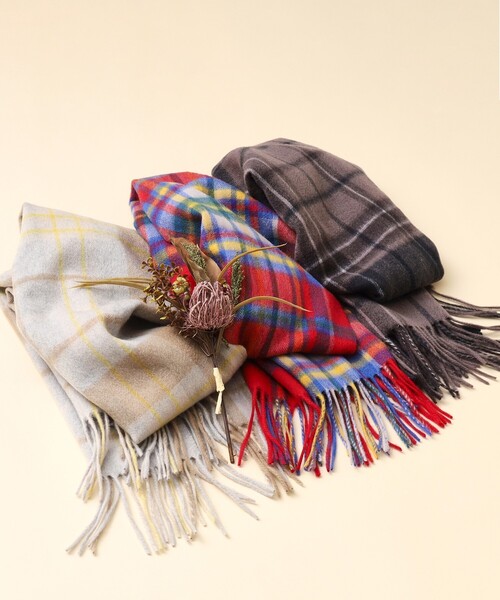 THE SHOP TK （ザ ショップ ティーケー ）の「◆カシミヤブレンドマフラー（マフラー・メンズ・ワイン系1/グレー系1/ブラック系1/ブルー系その他3/ダークグリーン系1・00）」の7枚目の写真