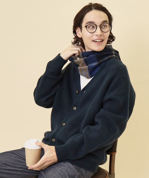 THE SHOP TK （ザ ショップ ティーケー ）の「◆カシミヤブレンドマフラー（マフラー・メンズ・ワイン系1/グレー系1/ブラック系1/ブルー系その他3/ダークグリーン系1・00）」の9枚目の写真