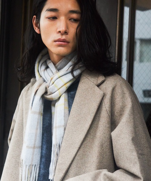 THE SHOP TK （ザ ショップ ティーケー ）の「◆カシミヤブレンドマフラー（マフラー・メンズ・ワイン系1/グレー系1/ブラック系1/ブルー系その他3/ダークグリーン系1・00）」の3枚目の写真