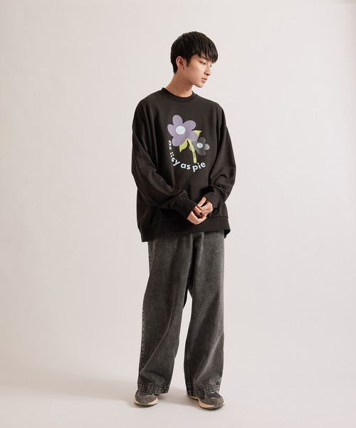 iisy(イージー)の「iisy / ボリュームイージーワイドストレートケミカルデニムパンツ(デニムパンツ・メンズ・ブルー/ブラック・L/S/M)」の16枚目の写真