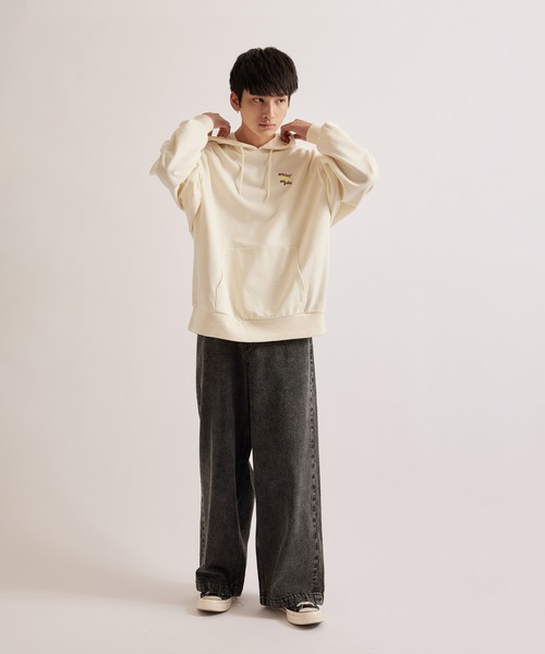 iisy(イージー)の「iisy / ボリュームイージーワイドストレートケミカルデニムパンツ(デニムパンツ・メンズ・ブルー/ブラック・L/S/M)」の18枚目の写真