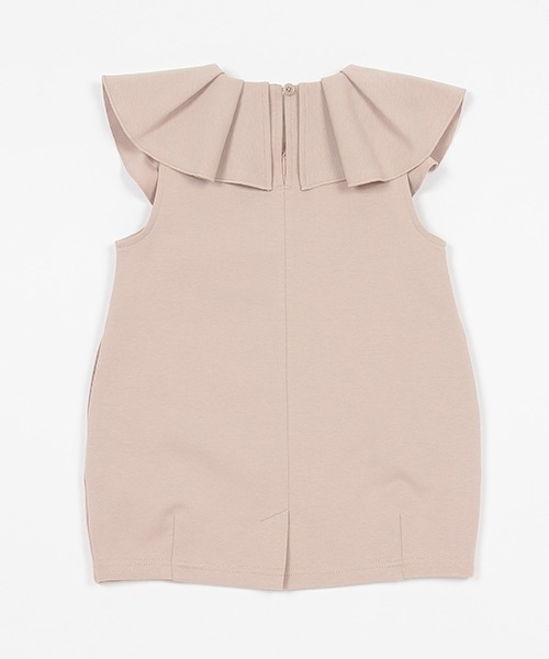 petit main(プティマイン)の「【AJUGA.】ポンチフリル襟ジャンスカ(シャツワンピース・キッズ・ブラック/ライトベージュ・110cm/120cm/130cm/100cm/90cm/80cm)」の9枚目の写真