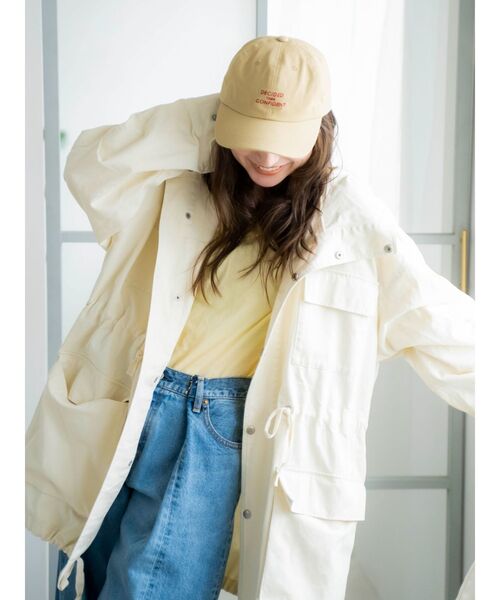 Ungrid(アングリッド)の「ウォッシュミリタリーフードブルゾン(ブルゾン・レディース・カーキ/オフホワイト・FREE)」の5枚目の写真