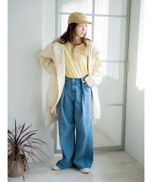 Ungrid(アングリッド)の「ウォッシュミリタリーフードブルゾン(ブルゾン・レディース・カーキ/オフホワイト・FREE)」の9枚目の写真